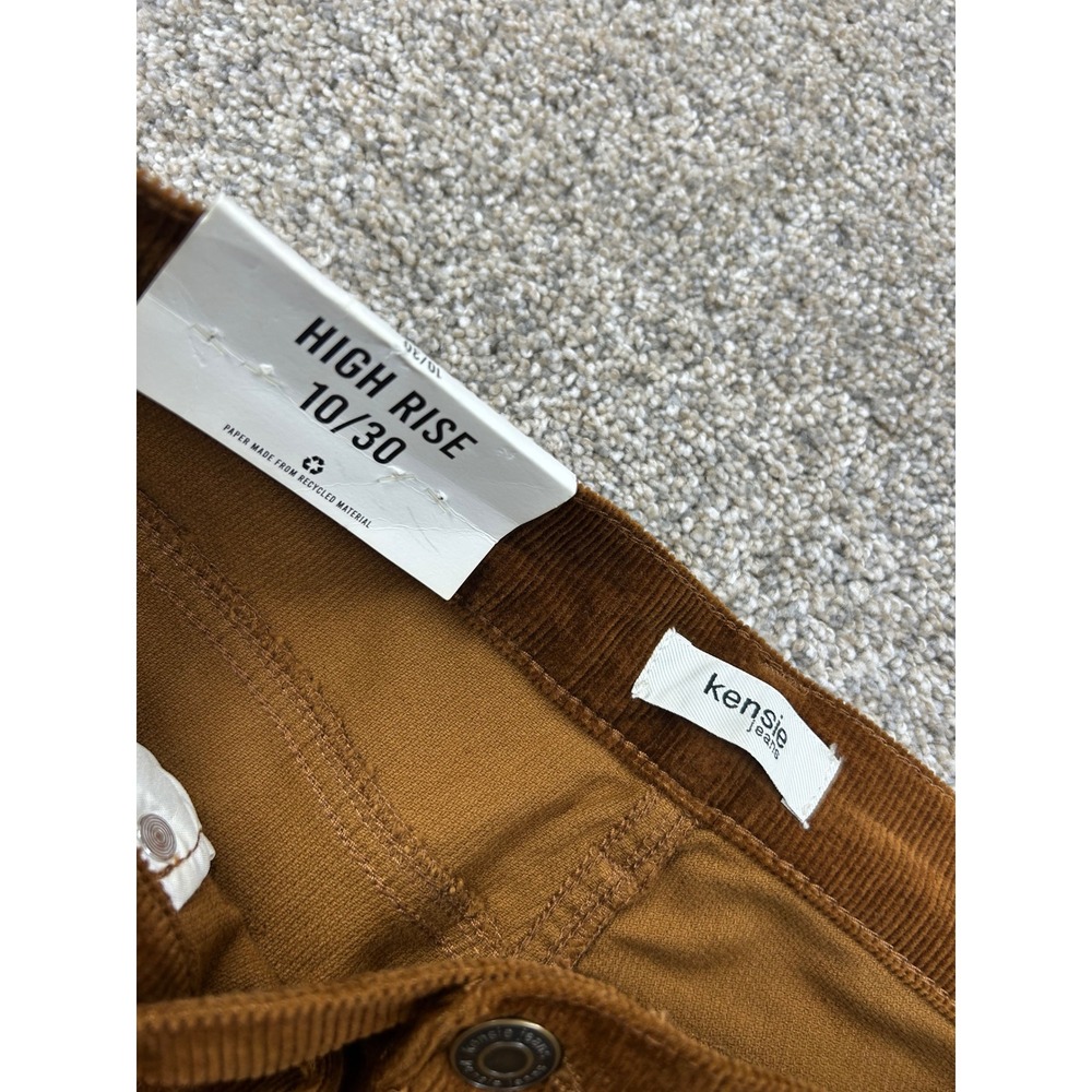 Kensie Jeans The Tessa High Rise Bootcut Corduroy Pants Brown 10/30 NWT #0665 - Picture 5 of 10
